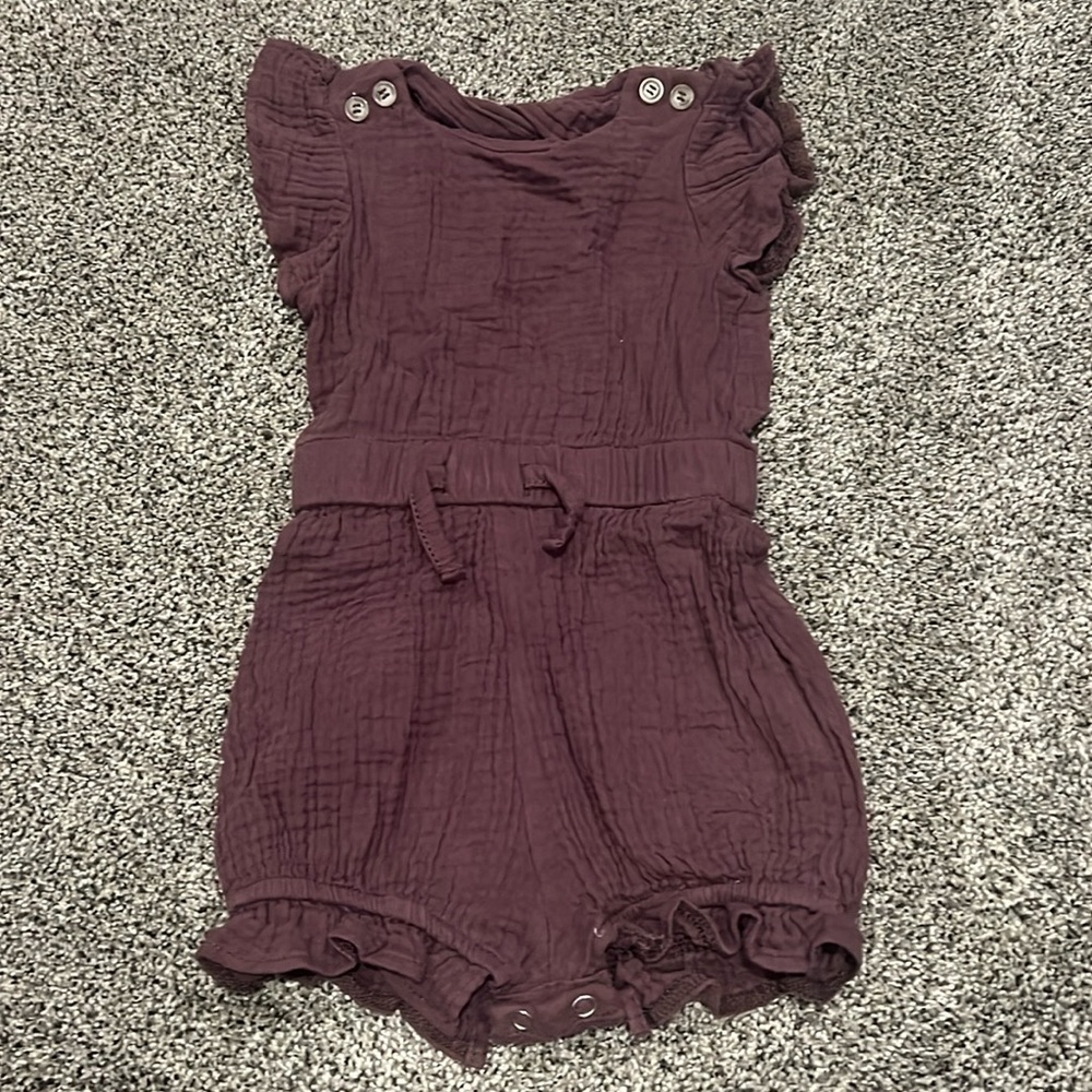 Plum jumpsuit- Kristen Cavallari’s brand little James
